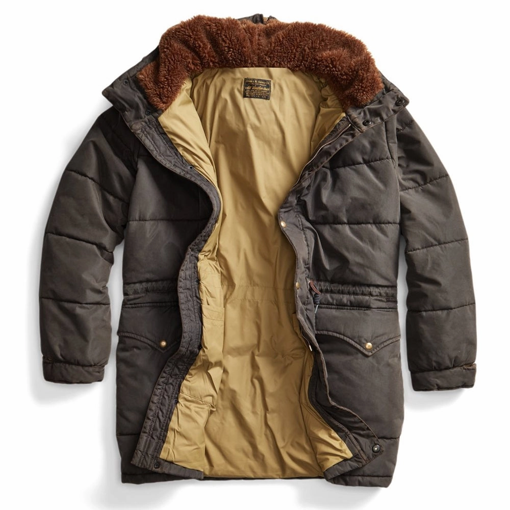Special Deal Frenzy Rrl By Ralph Lauren Coated Twill Parka Vintage Black