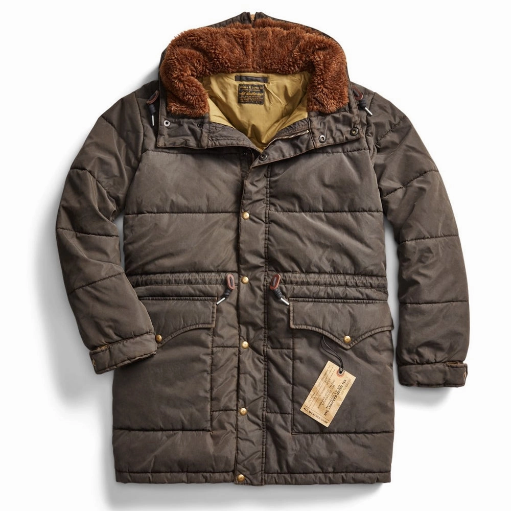 Hot Offer Ending Soon Rrl By Ralph Lauren Coated Twill Parka Vintage Black