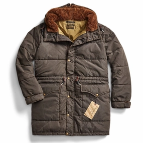 Hot Offer Ending Soon Rrl By Ralph Lauren Coated Twill Parka Vintage Black