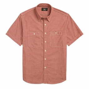 Rrl By Ralph Lauren Craftsman S/S Short Sleeve Sport Shirt Red Hot Sale Today Hot Offer Event