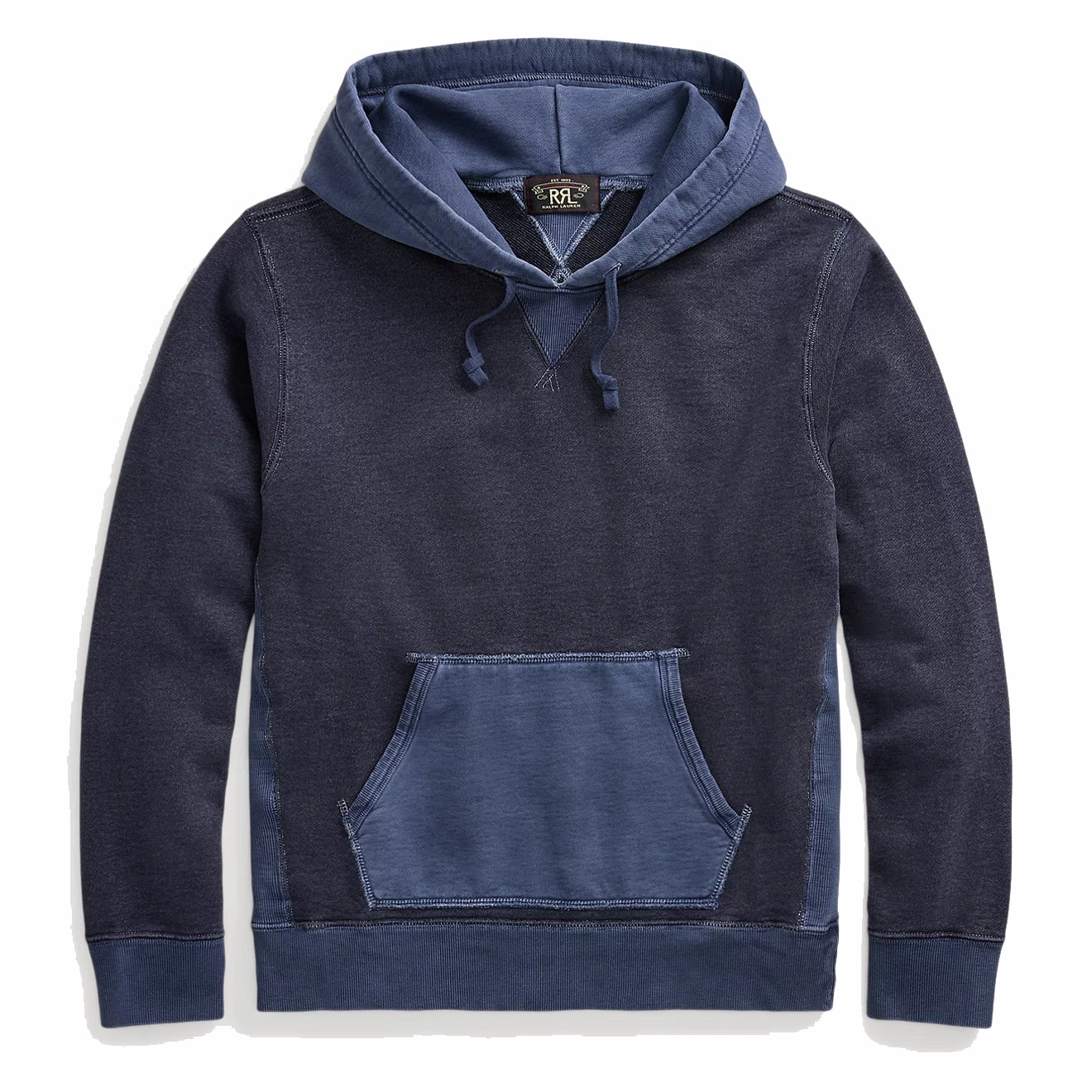 Hot Deals Today Unmissable Deal Today Rrl By Ralph Lauren Garment-Dyed French Terry Hoodie Navy Multi