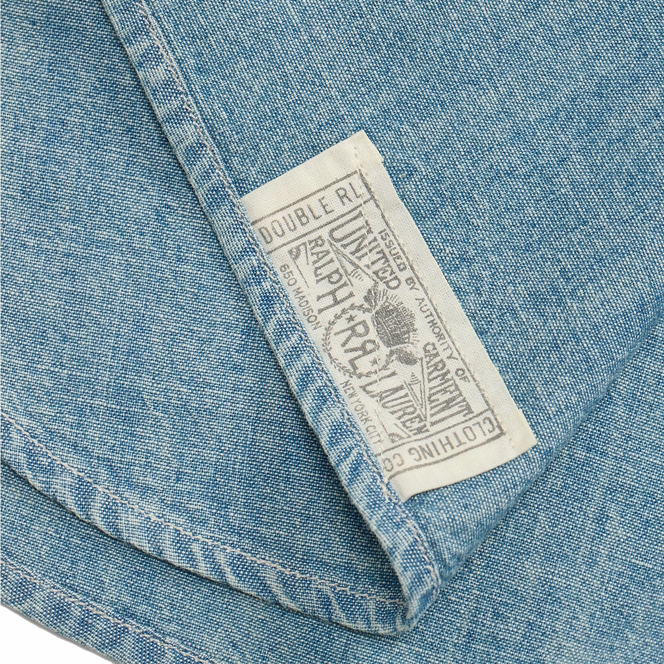 Clearance Alert Now Dont Miss These Savings Rrl By Ralph Lauren Indigo Chambray Workshirt Medium Wash
