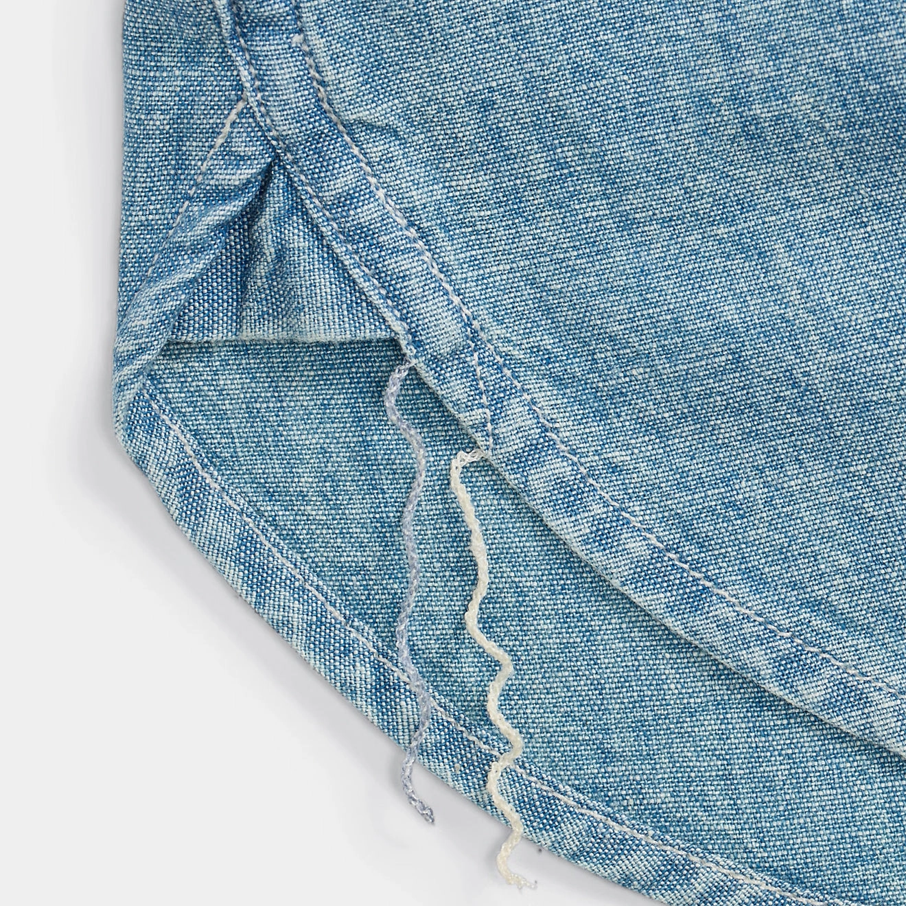 Rrl By Ralph Lauren Indigo Chambray Workshirt Medium Wash Online Exclusive Savings