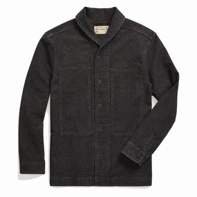 Limited Time Steal Rrl By Ralph Lauren Jaspe Denim Shirt Jacket Black
