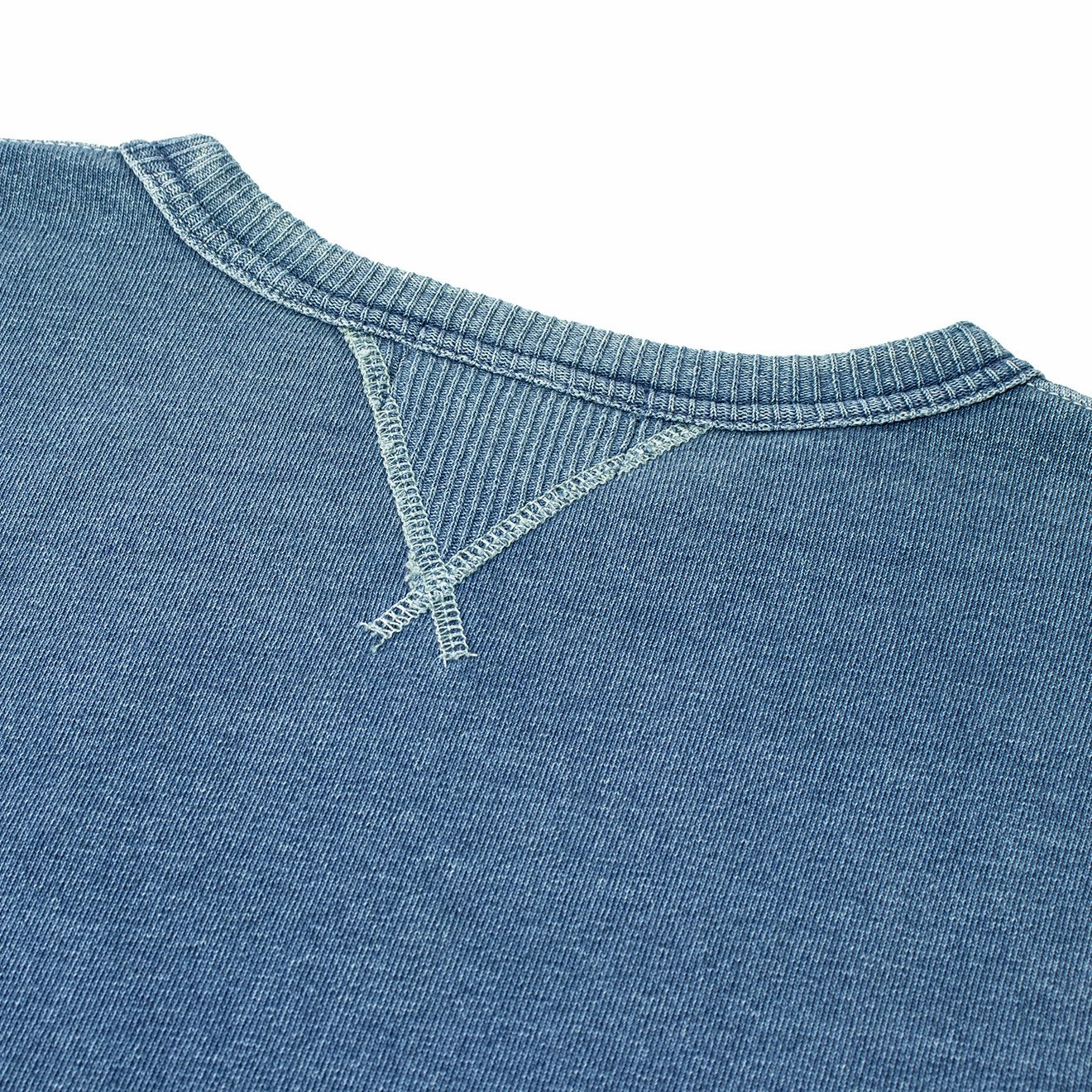 Best Seller Discount Special Deal Frenzy Rrl By Ralph Lauren L/S Double V Sweater Washed Blue Indigo