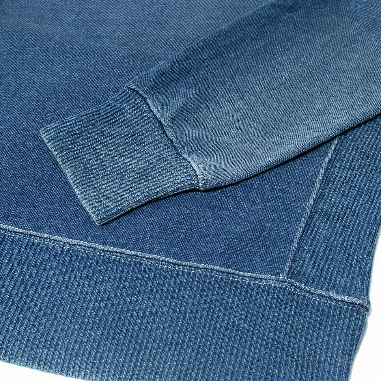 Steal the Deal Now Rrl By Ralph Lauren L/S Double V Sweater Washed Blue Indigo