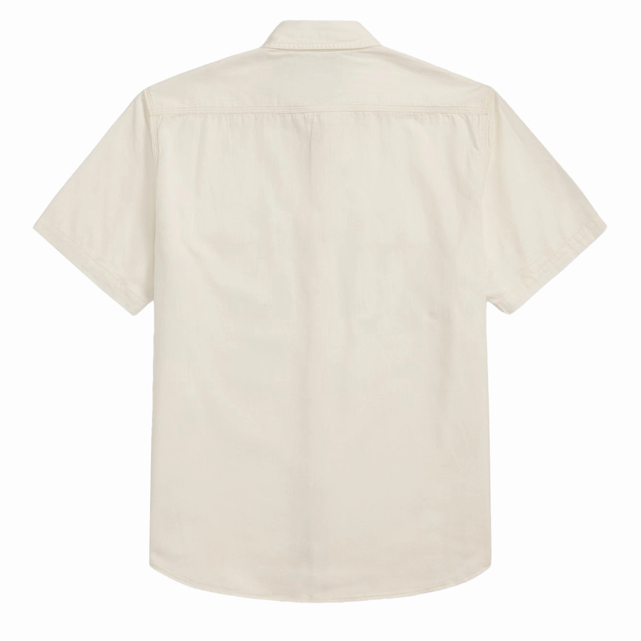 Rrl By Ralph Lauren Matlock S/S Short Sleeve Sport Shirt Natural / Off-White MustHave Steals Sweet Deal Today