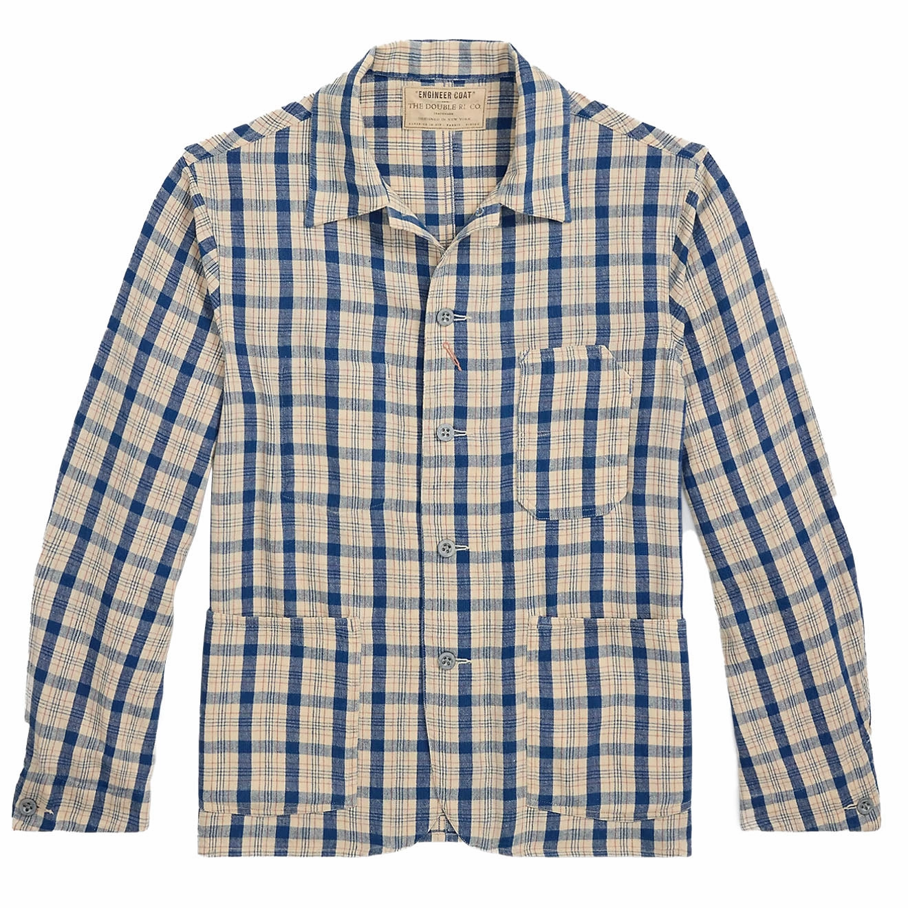 Rrl By Ralph Lauren Norfolk Long Sleeve Sport Shirt Indigo Plaid Multi Instant Discount Trending Savings Now
