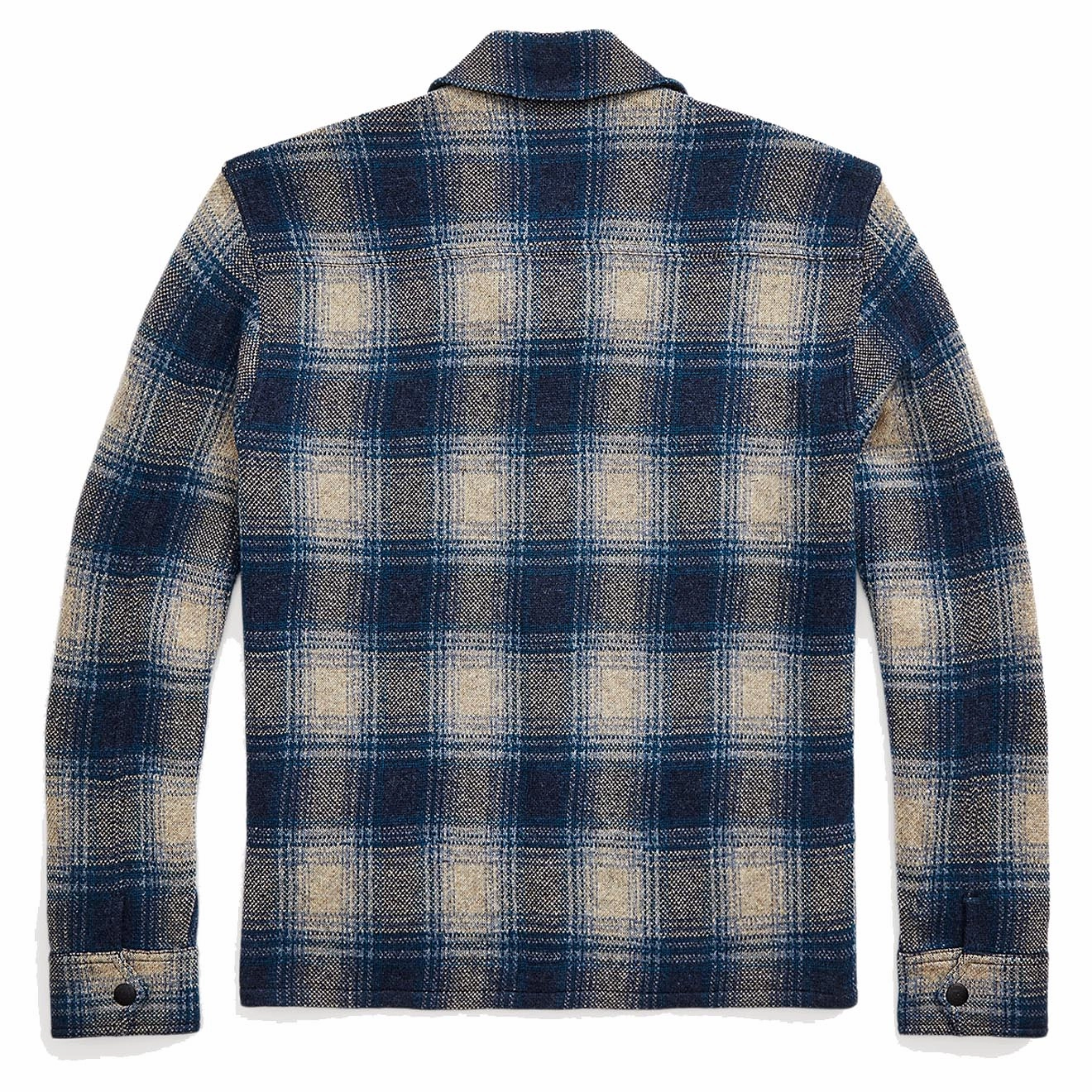 Hot Clearance Now Surprise Discount Today Rrl By Ralph Lauren Plaid Wool-Cashmere Workshirt Jumper Blue Multi