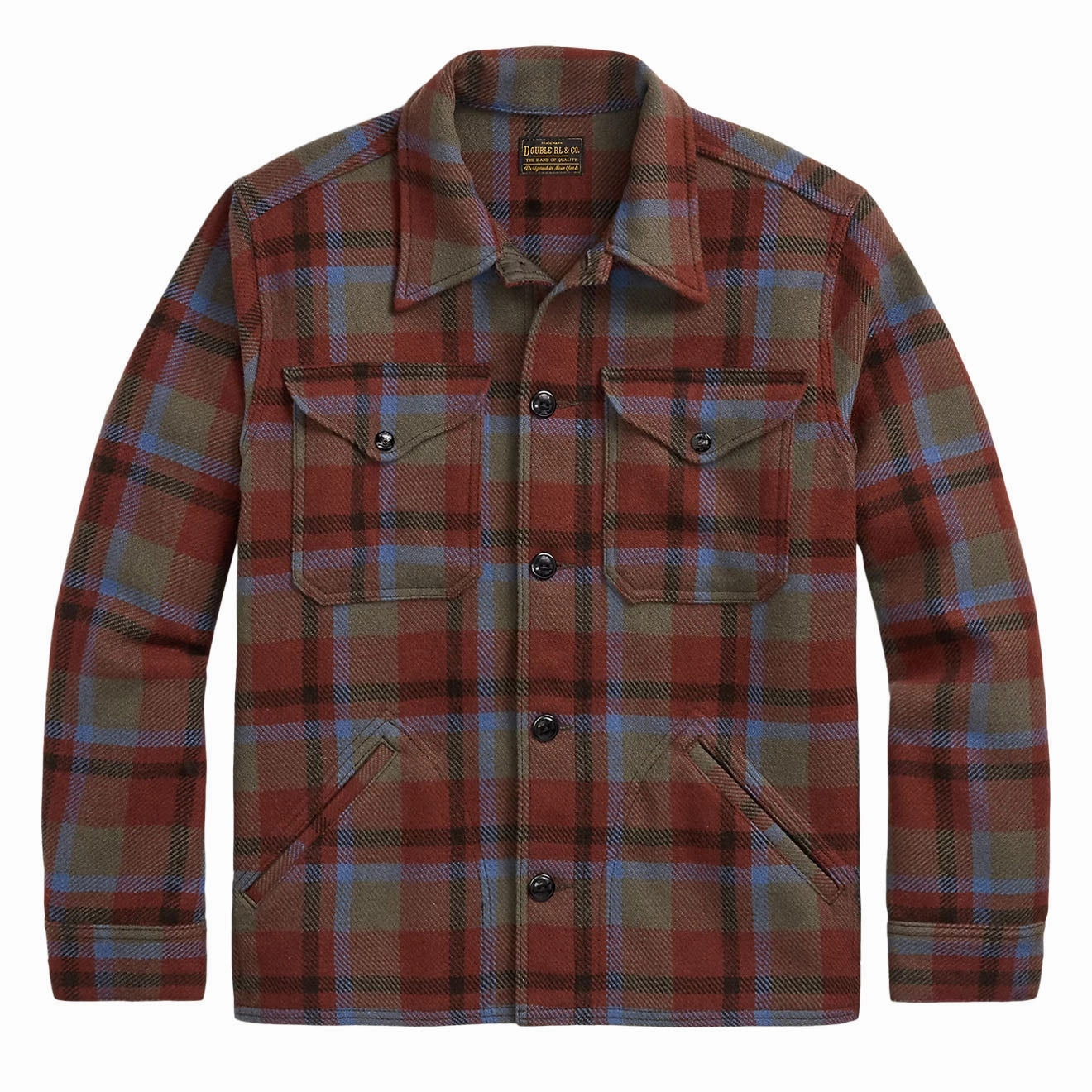 Rrl By Ralph Lauren Plaid Wool Twill Shirt Jacket Special Deal Frenzy Mega Online Discount