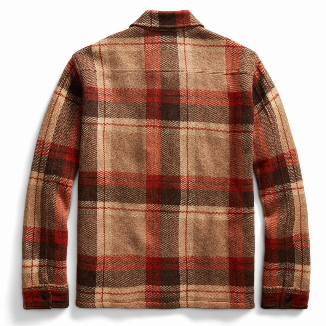 Rrl By Ralph Lauren Plaid Wool Workshirt Jumper Orange Tan Multi Shop Grab Now Clearance Event Today