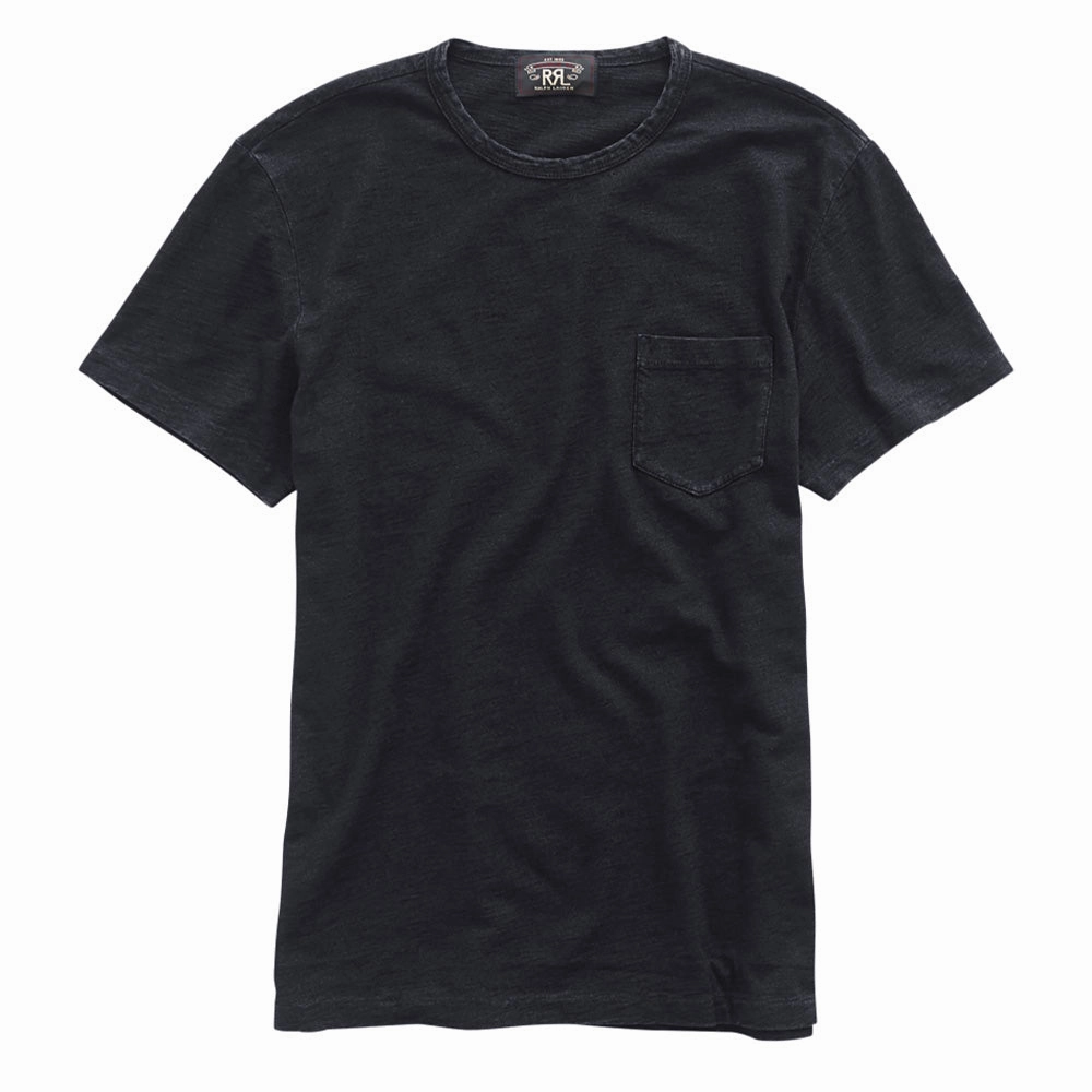 Rrl By Ralph Lauren Pocket T-Shirt Black Indigo Trending Hot Picks