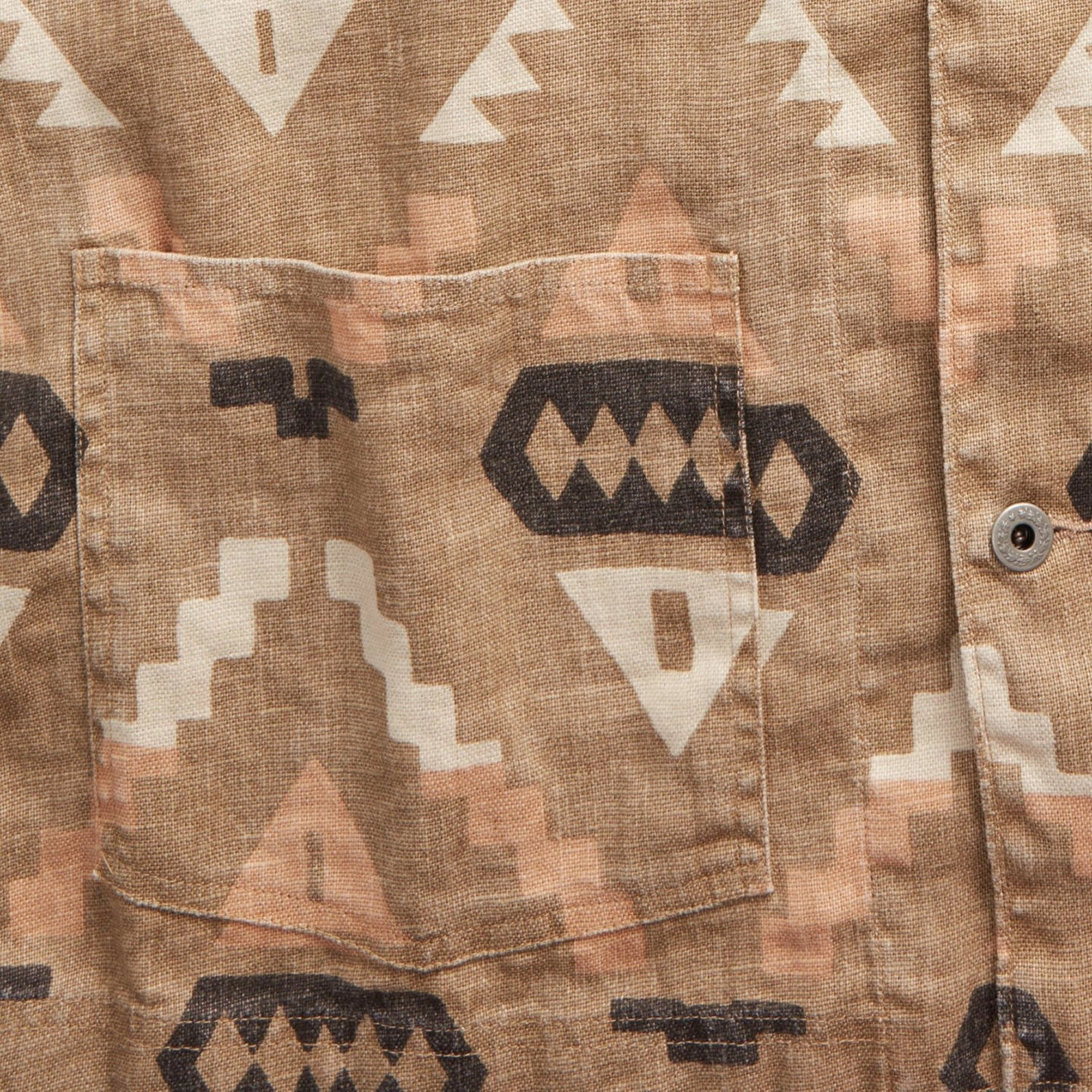 Rrl By Ralph Lauren Print Linen Chore Jacket Stone / Green / Burnt Sienna Shop Save Big