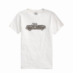 Trending Offer Today Today Only Hot Pick Rrl By Ralph Lauren Truck Jersey T-Shirt Paper White