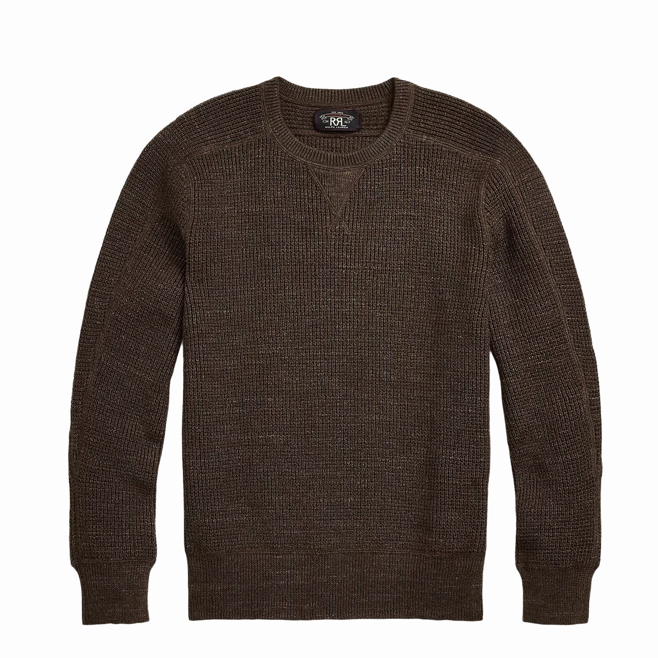 Clearance Alert Now Rrl By Ralph Lauren Waffle-Knit Cotton-Wool Jumper Dark Olive Heather