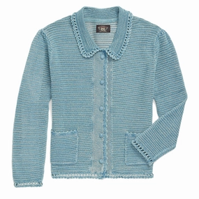Big Hot Sale Hot Pick Online Rrl By Ralph Lauren Womens Camay Long Sleeve Cardigan Light Indigo