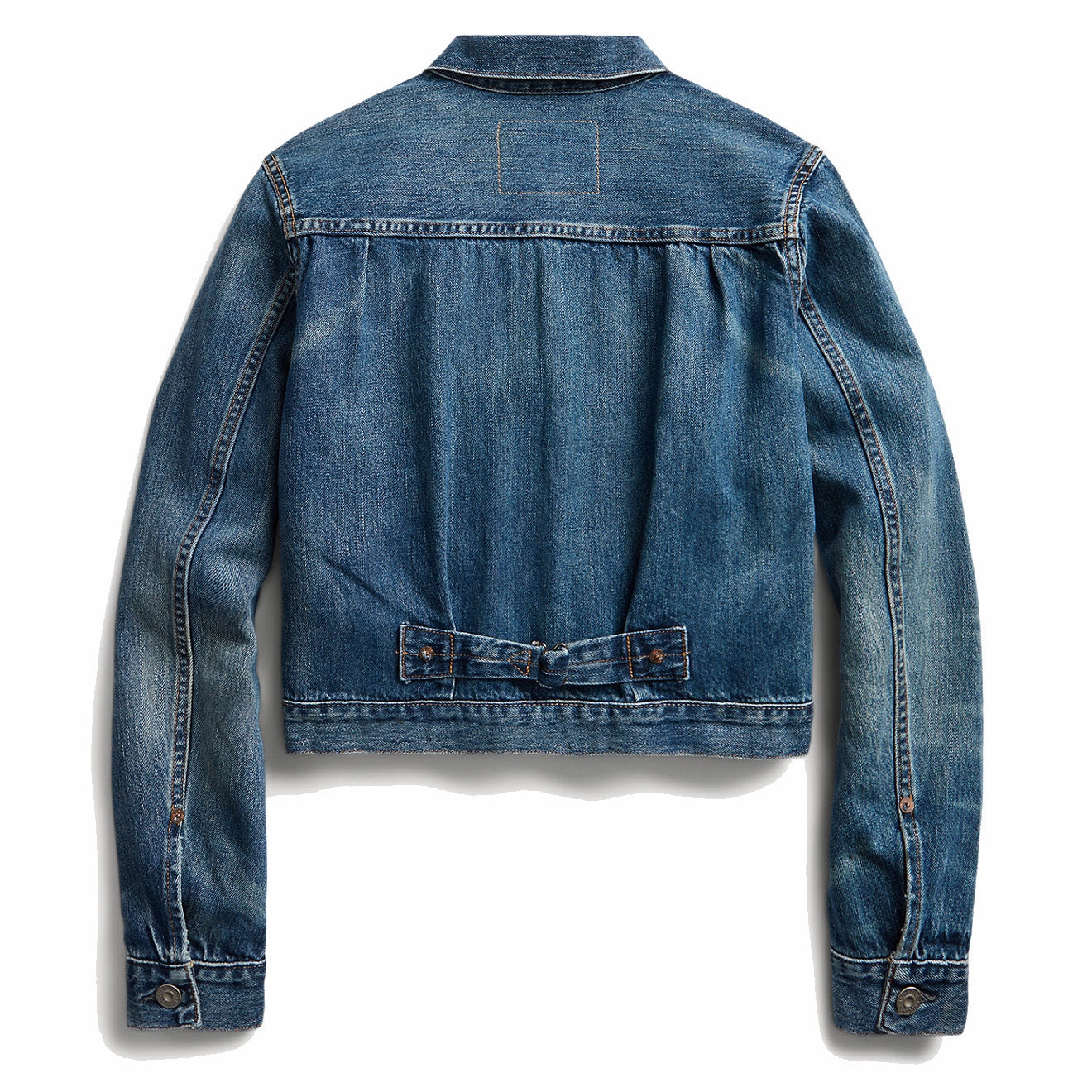 Rrl By Ralph Lauren Womens Cropped Denim Jacket Kenney Wash Daily Deal Frenzy Exclusive Hot Pick