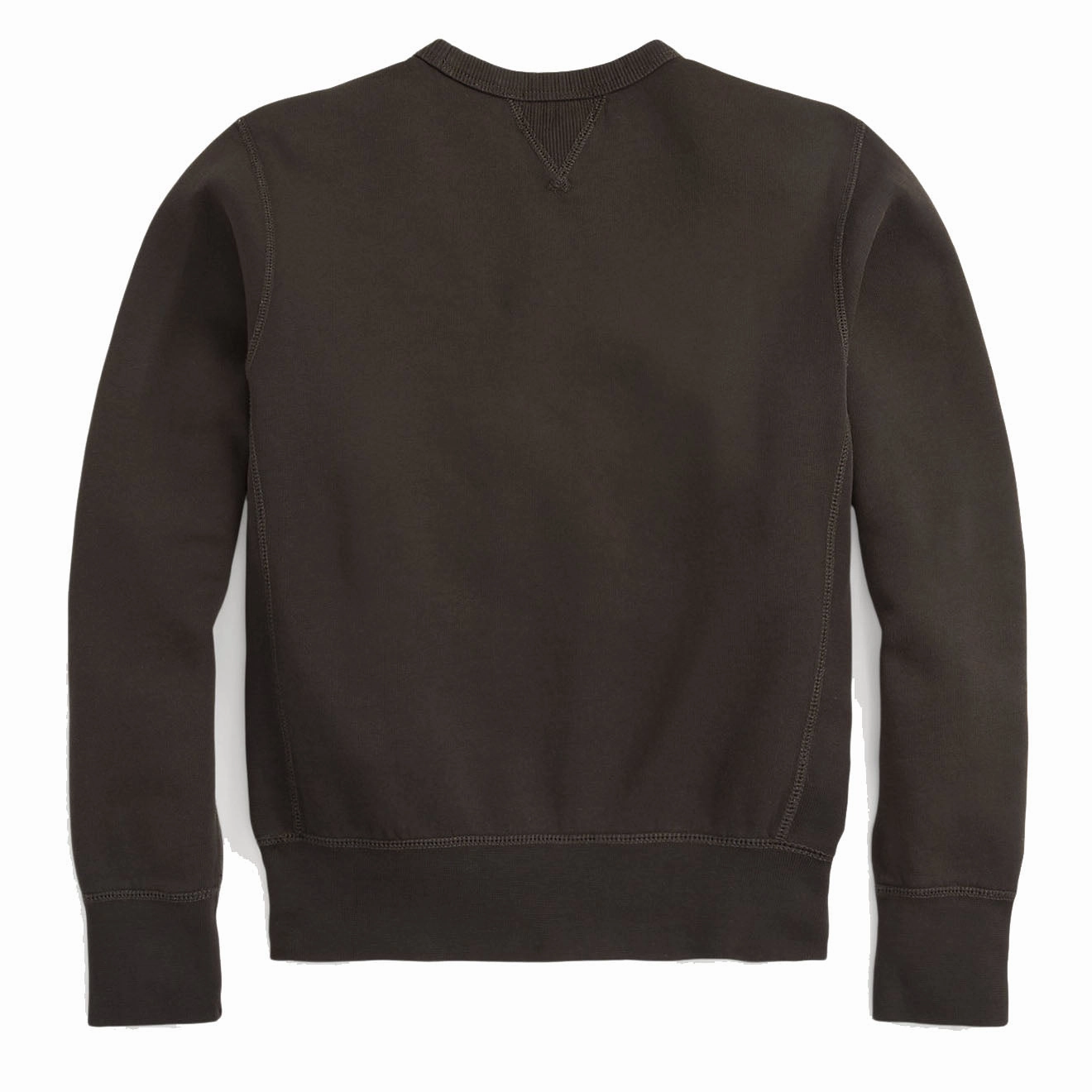 Rrl By Ralph Lauren Womens Logo Cotton-Blend Fleece Sweatshirt Faded Black / White EndofWeek Deals Big Sale Today
