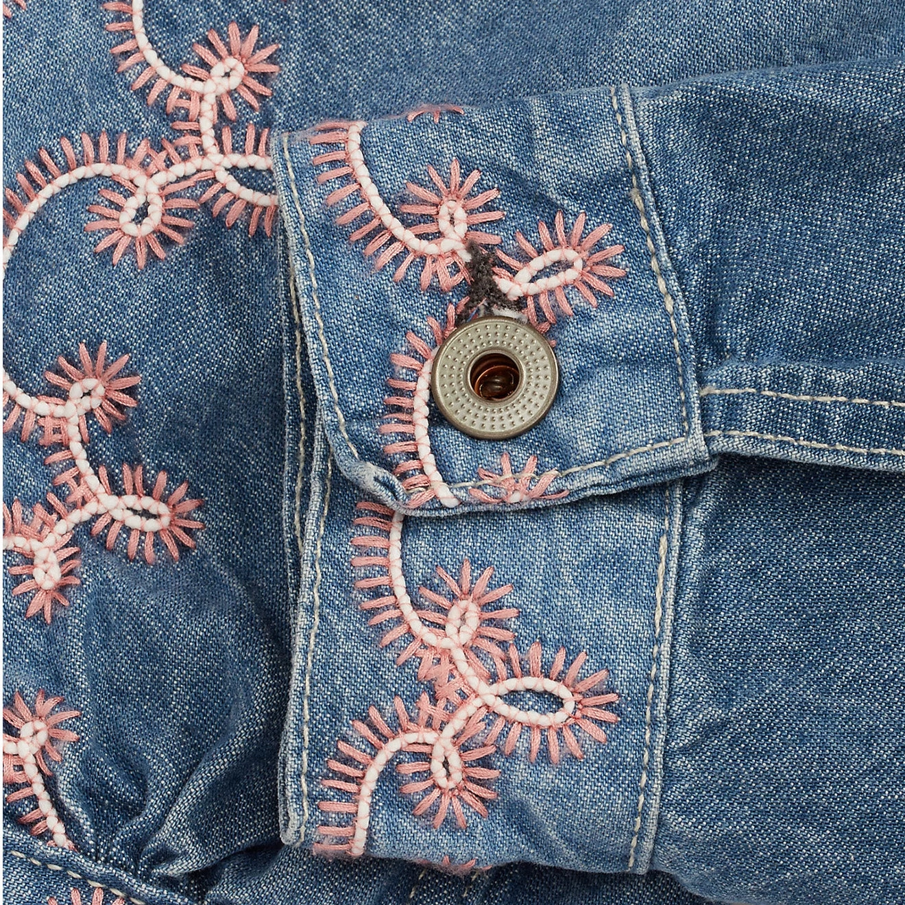 Surprise Discount Today Rrl By Ralph Lauren Womens Martine Trucker Jacket Blue / Pink
