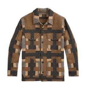 Rrl By Ralph Lauren Wool Blend Jacquard Shirt Blue Multi Shop Todays Picks MustHave Clearance