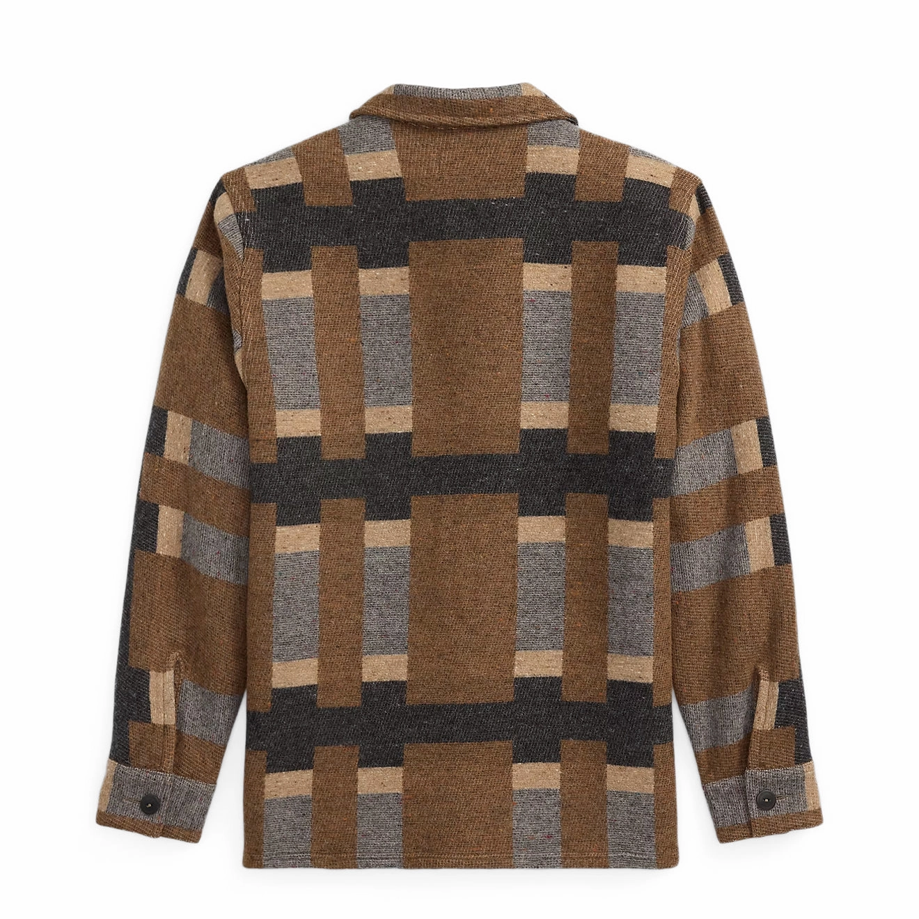 EndofWeek Deals Special Online Offer Rrl By Ralph Lauren Wool Blend Jacquard Shirt Blue Multi