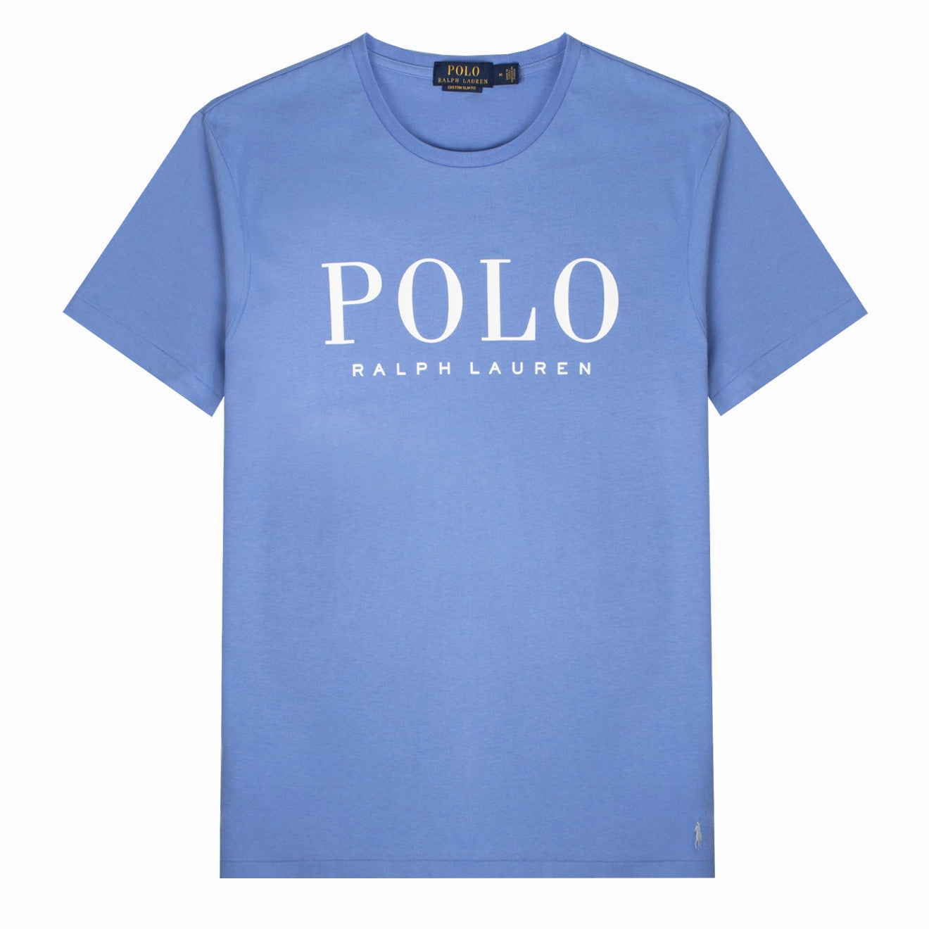 Limited Time Discount Clearance Event Polo Ralph Lauren Custom Slim Fit Logo Jersey T-Shirt Harbour Island Blue