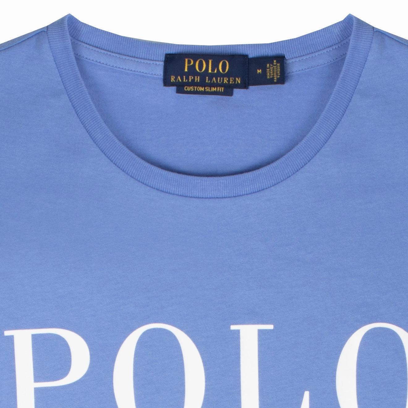 Clearance Sale Now Polo Ralph Lauren Custom Slim Fit Logo Jersey T-Shirt Harbour Island Blue