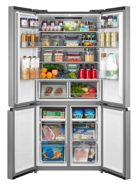 Samix Refrigerator Side by Sie A , 482Lit, No Frost, Silver