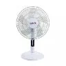 Samix Table Fan 16Inch, 3Speeds, 5Blades, White