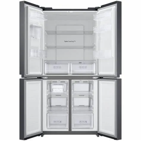 Samsung Refrigerator 4D 33 French Door, Twin Cooling Digital Inverter Compress, 466Lit, Grey