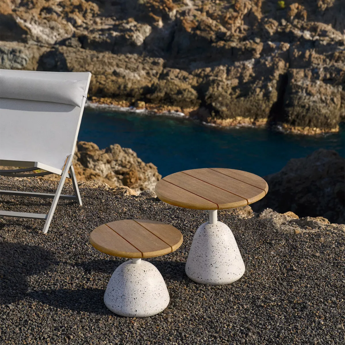 Saura Round Outdoor Side Table