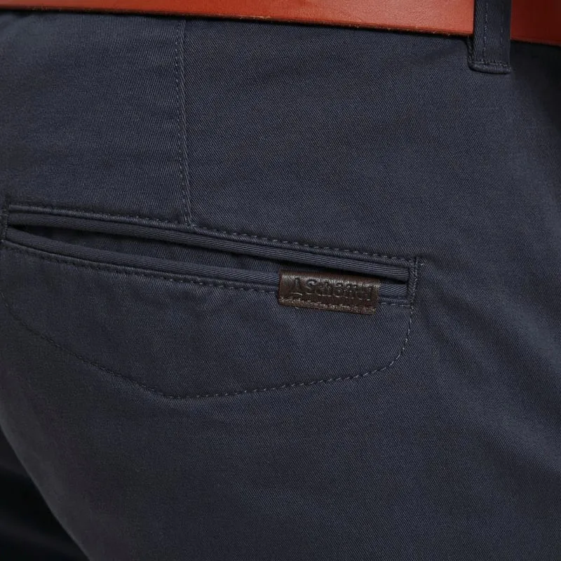 Deal Frenzy Today Weekend Sale Special Schoffel Chichester Mens Chino Trousers - Charcoal