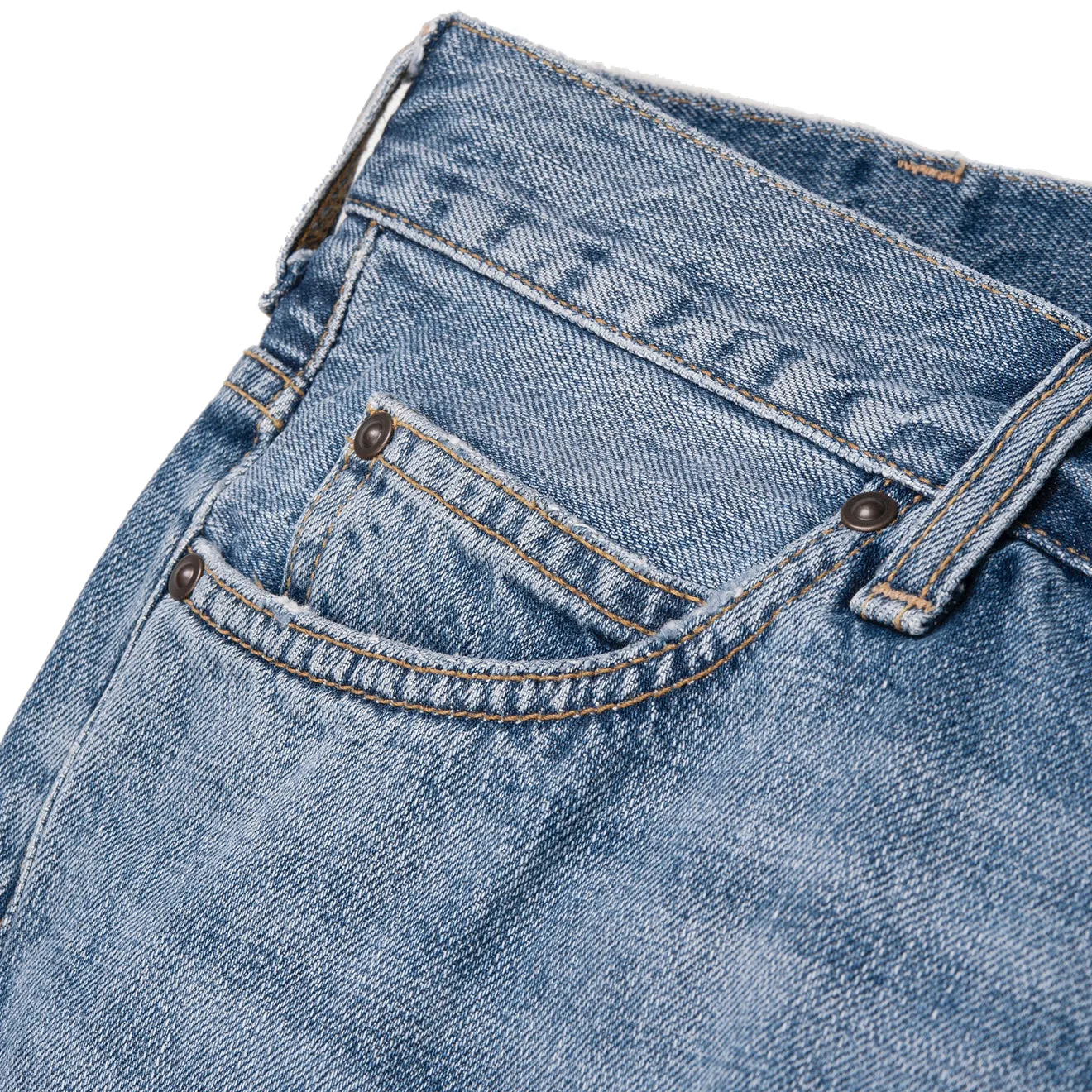 Todays Special Picks Limited Offer Alert Carhartt Wip Marlow Pant Blue Worn Bleached Regular Leg