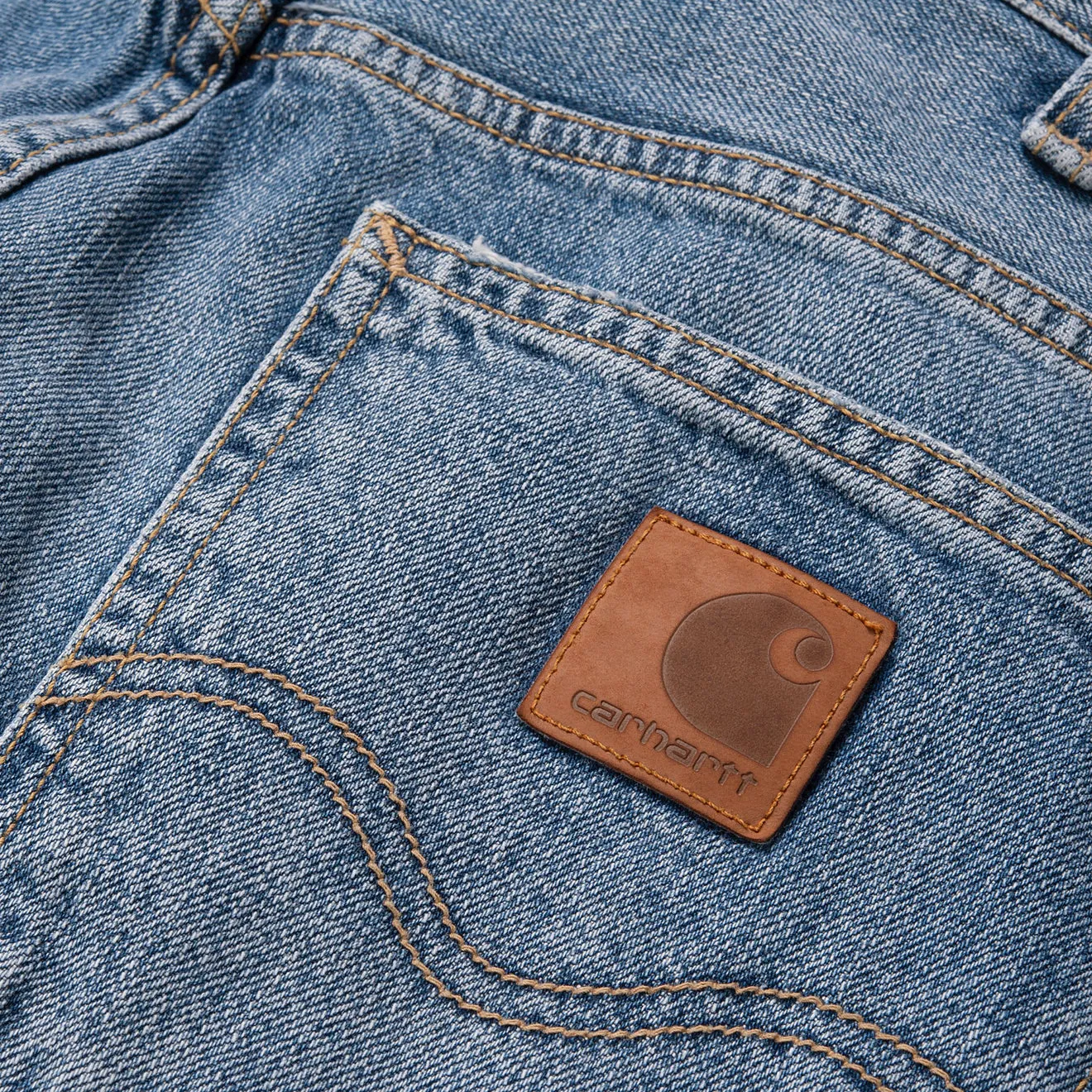 Carhartt Wip Marlow Pant Blue Worn Bleached Regular Leg MustHave Steals Limited Time Sale