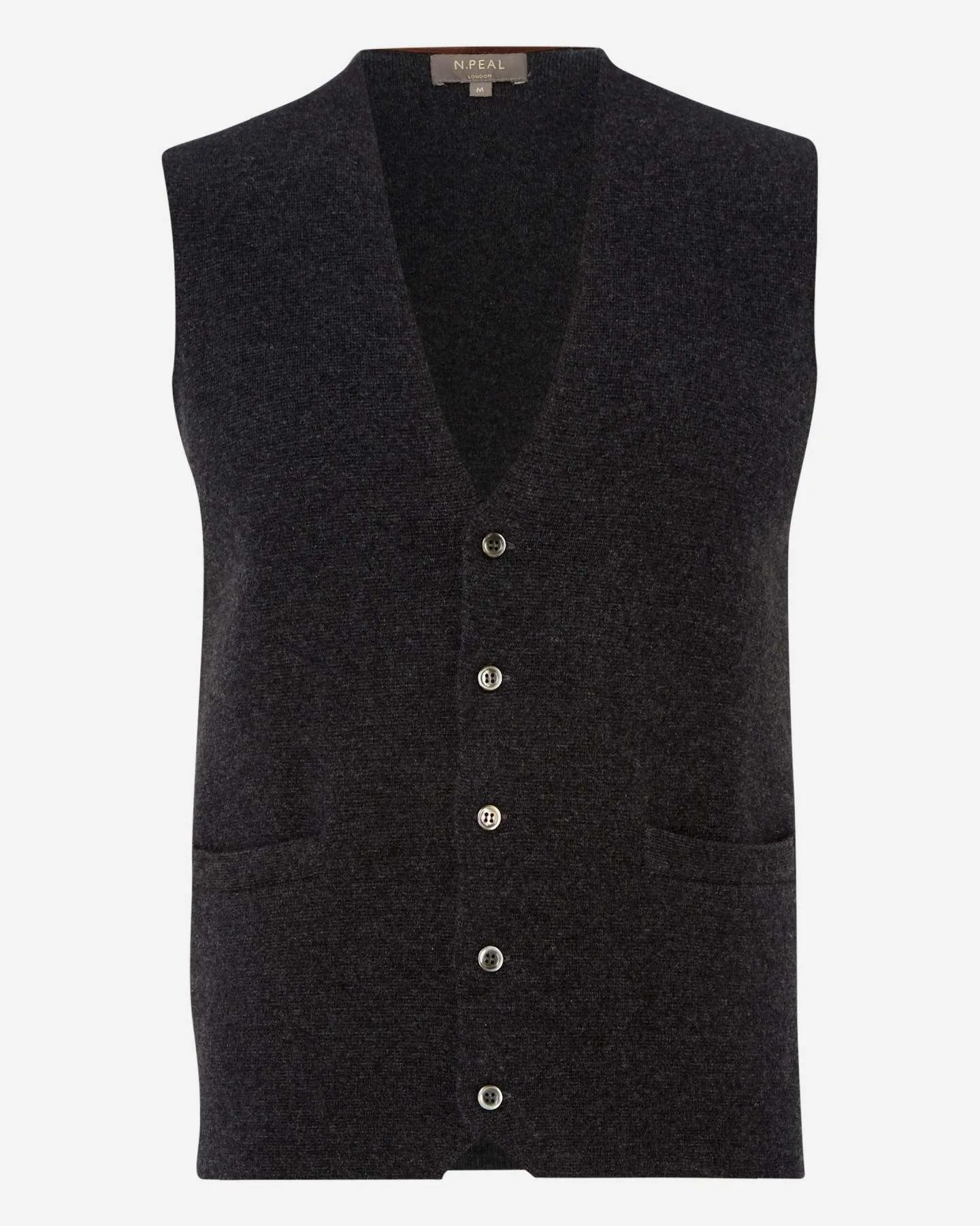 Men'S Chelsea Cashmere Waistcoat Dark Charcoal Grey Mega Discount Today