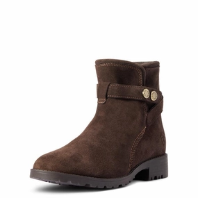 Ariat Charlie Waterproof Ladies Ankle Boot - Chocolate Weekend Flash Offer