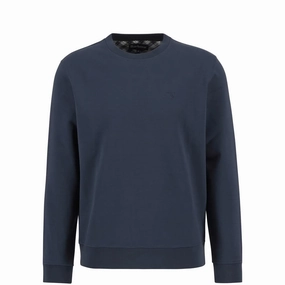 Barbour Lambeth Interlock Sweatshirt Navy Daily Special Offer