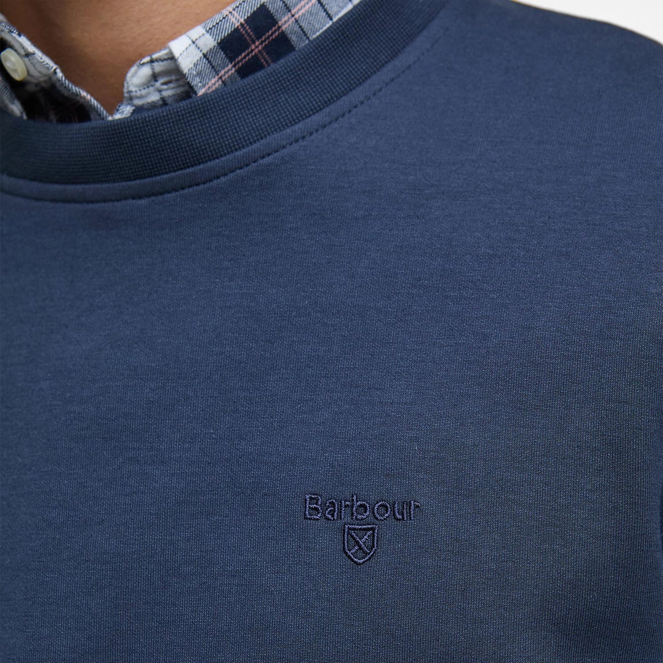 Barbour Lambeth Interlock Sweatshirt Navy Hot Deal Alert