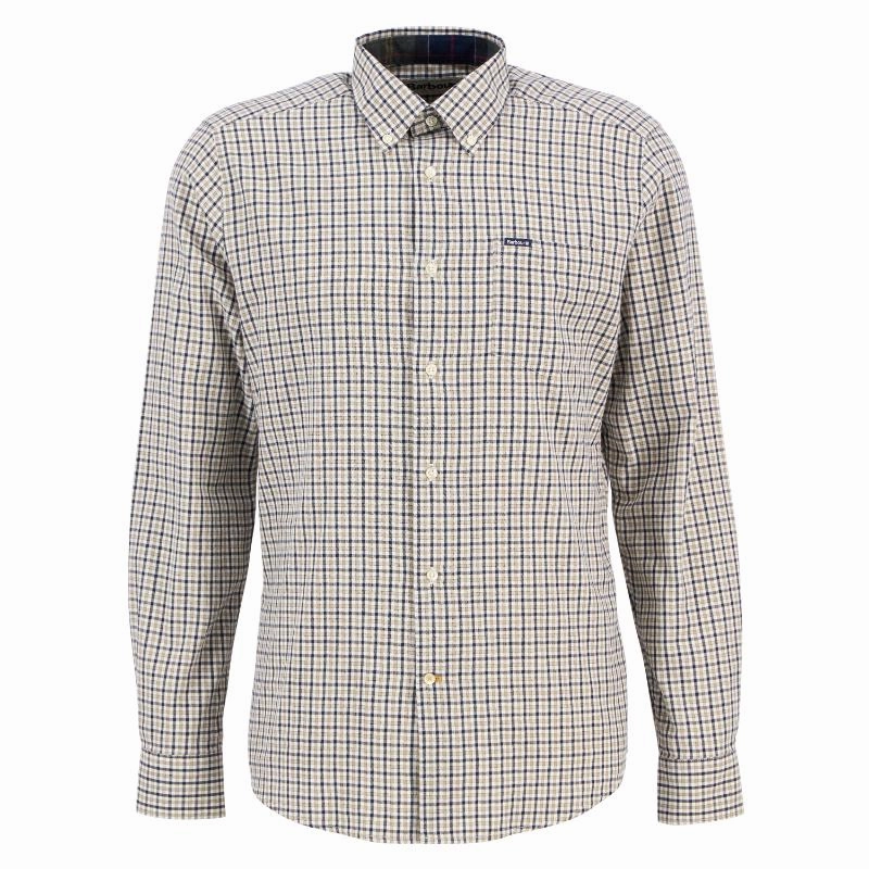 Hot Offer Frenzy Barbour Padshaw Tailored Mens Shirt - Washed Stone