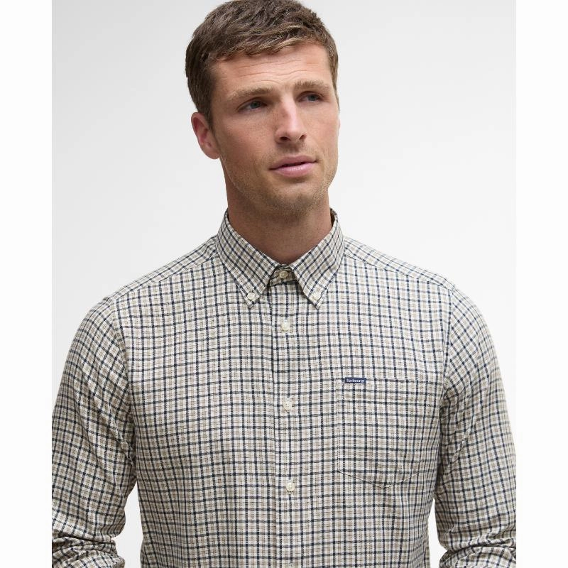 Barbour Padshaw Tailored Mens Shirt - Washed Stone Save Big Online Deal of the Day