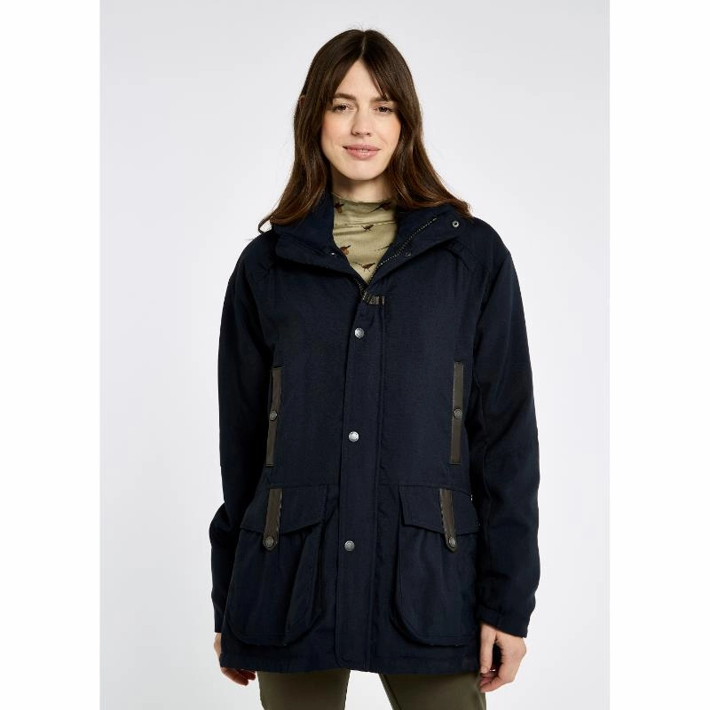 Dubarry Sherwood Ladies Waterproof Utility Jacket - Navy Clearance Alert Now