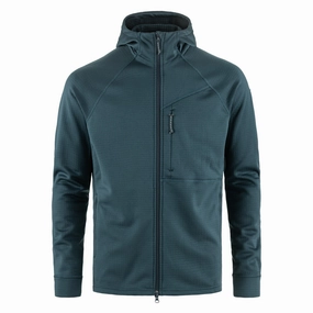 Fjallraven Abisko Grid Fleece Hoodie Mountain Blue Hot Offer Inside Hot Deal Alert