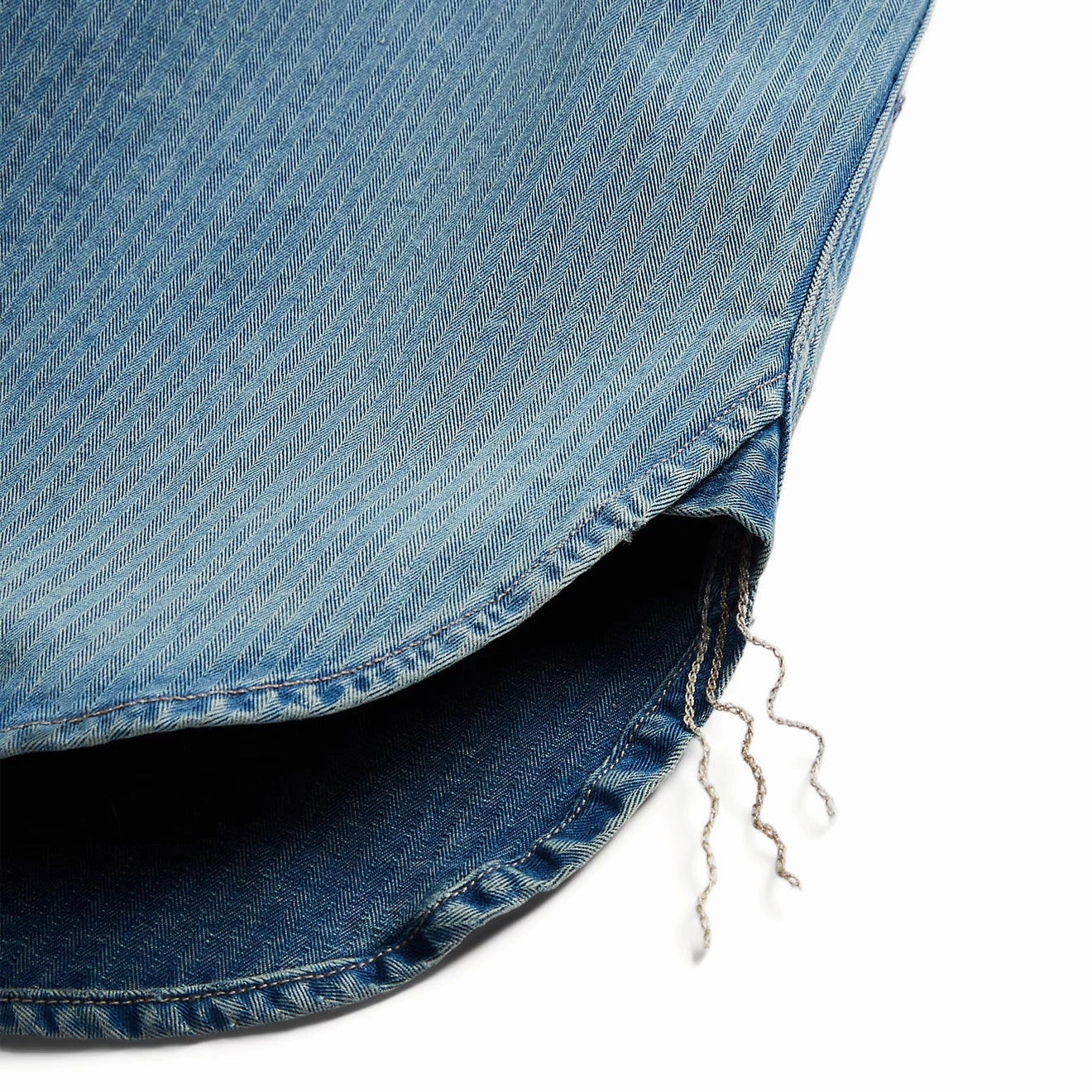 Rrl By Ralph Lauren Indigo Herringbone Twill Workshirt Faded Indigo Clearance Event