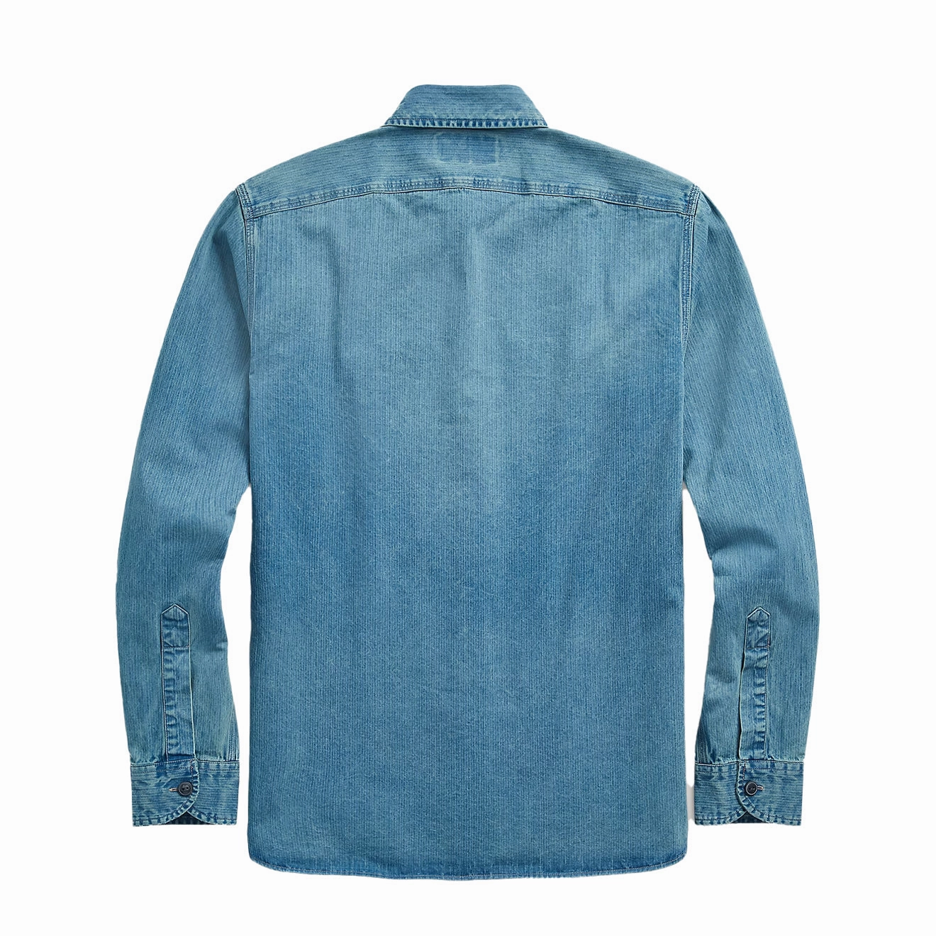 Biggest Savings Now Perfect Gift Offer Rrl By Ralph Lauren Indigo Herringbone Twill Workshirt Faded Indigo