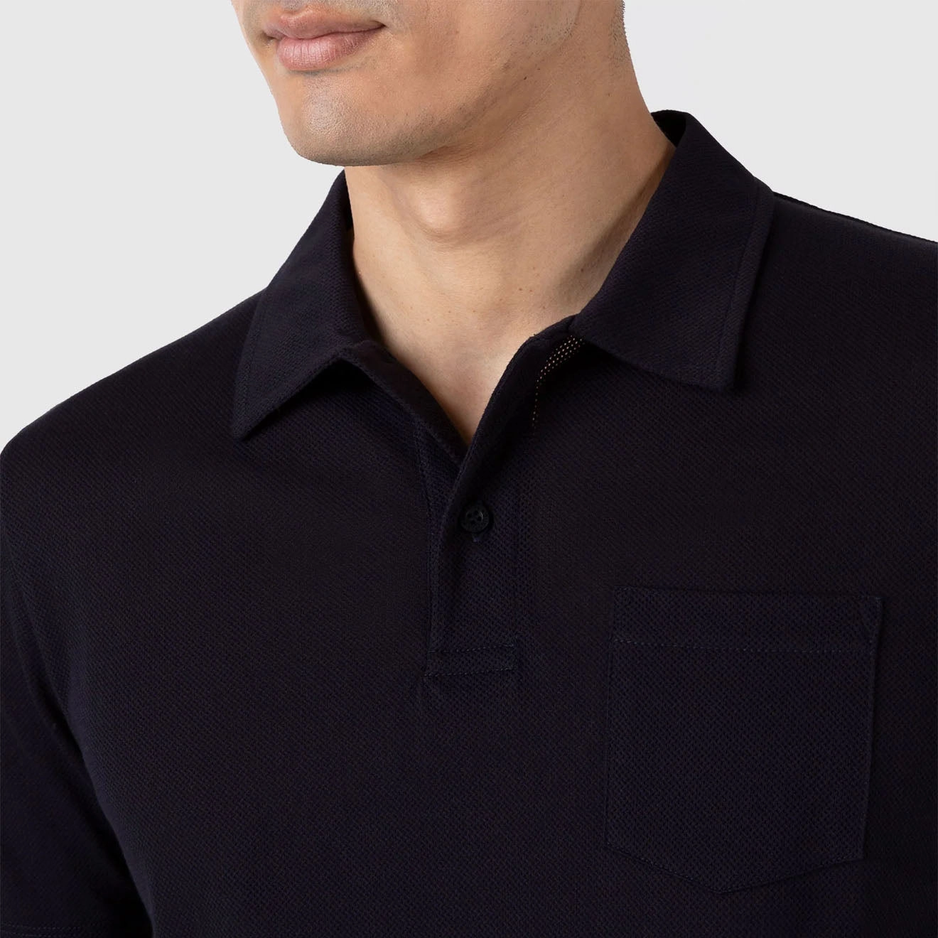 Sunspel Riviera Polo Shirt Midnight Navy Hot Sale Alert