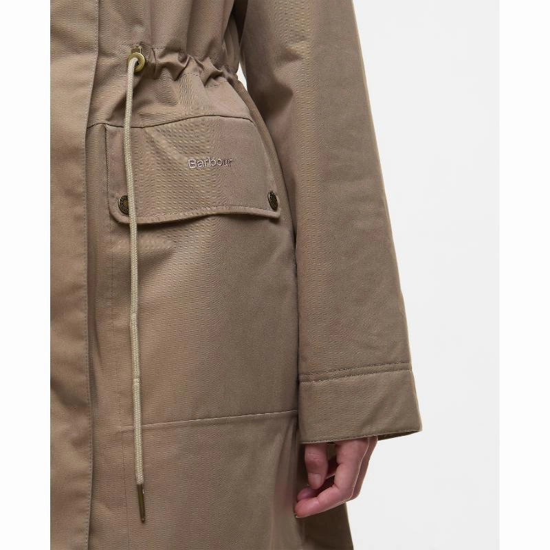 Barbour Bowlees Waterproof Ladies Jacket - Military Brown Today Only Offer