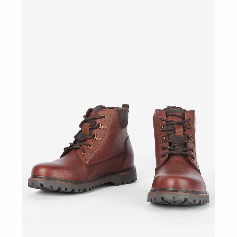 Barbour Storr Waterproof Mens Derby Boots - Conker Limited Time Offer Special Deals Online