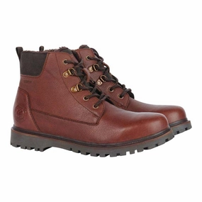 Barbour Storr Waterproof Mens Derby Boots - Conker Shop Smart Deals