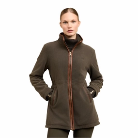 Todays Hot Savings Exclusive Holiday Deal Holland Cooper Country Longline Ladies Fleece Jacket - Khaki