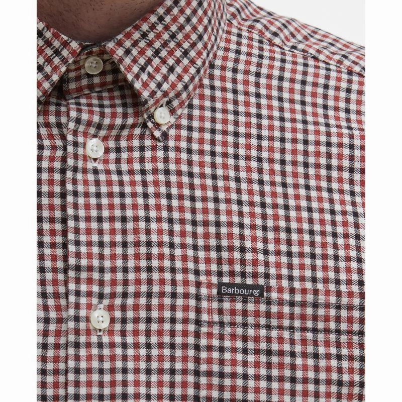 Barbour Padshaw Tailored Mens Shirt - Ecru Gift Sale Event